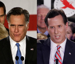 Mitt Romney e Rick Santorum para a Imigração
